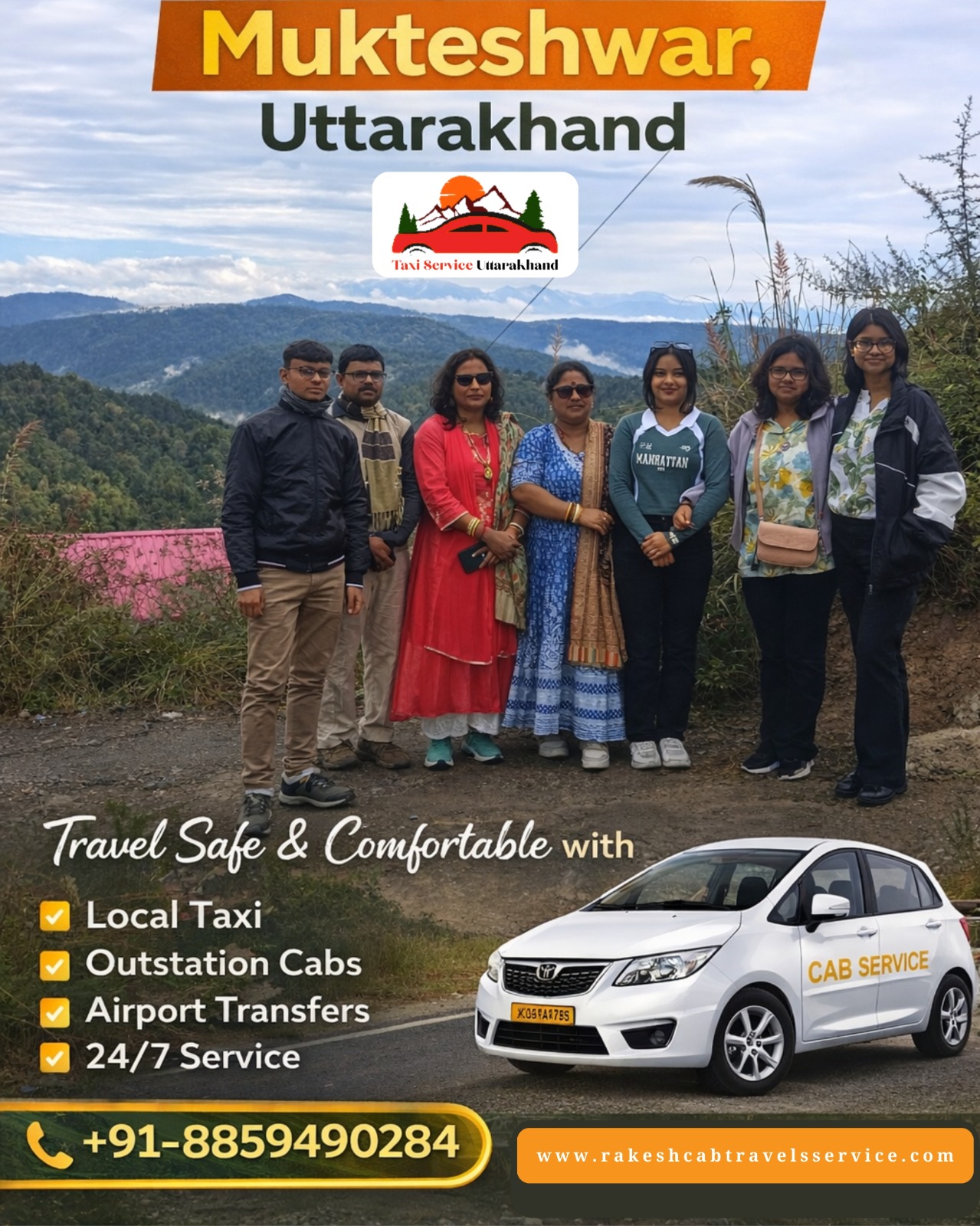 Best Taxi Service in Mukteshwar, Uttarakhand Rakesh Cab Travels Service